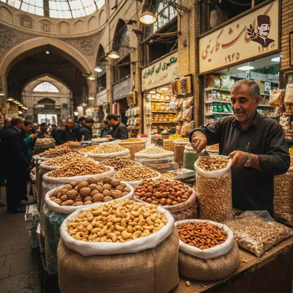 آجیل چهار مغز خام لوکس برای عمده فروشی