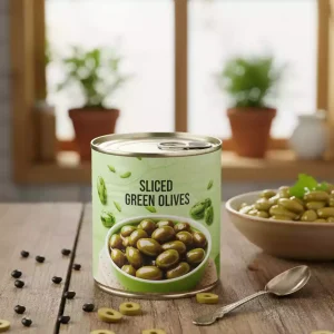 کنسرو زیتون سبز اسلایس شده